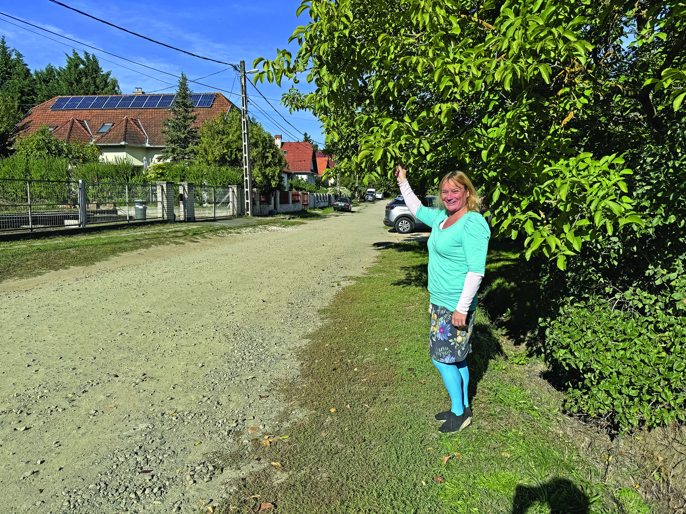 Szedmák Ágnes az aszfaltra váró utcában