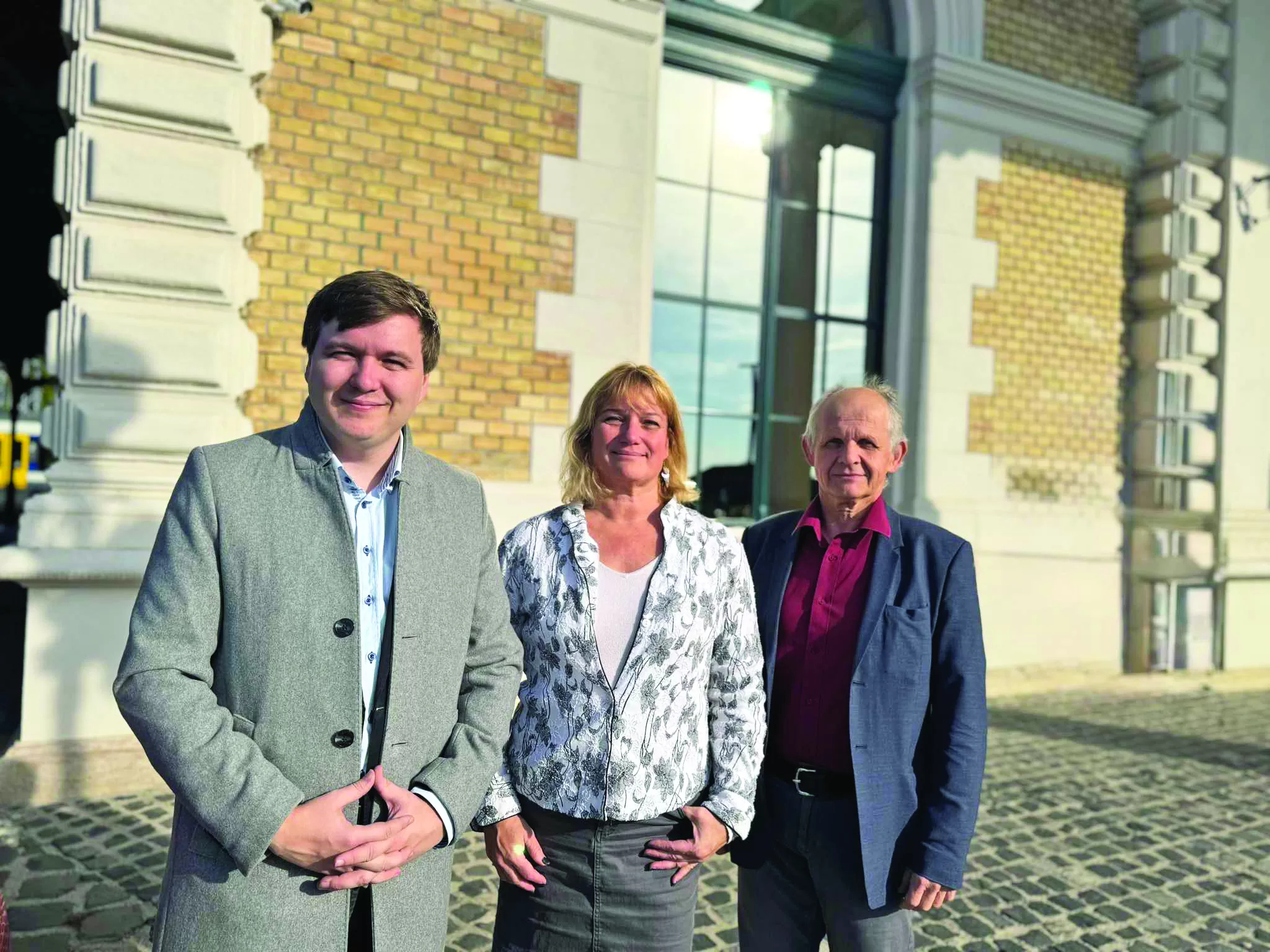 Szedmák Ágnes, Szabó Csaba és Molnár Gergely, a testvérvárosi egyesület vezetői