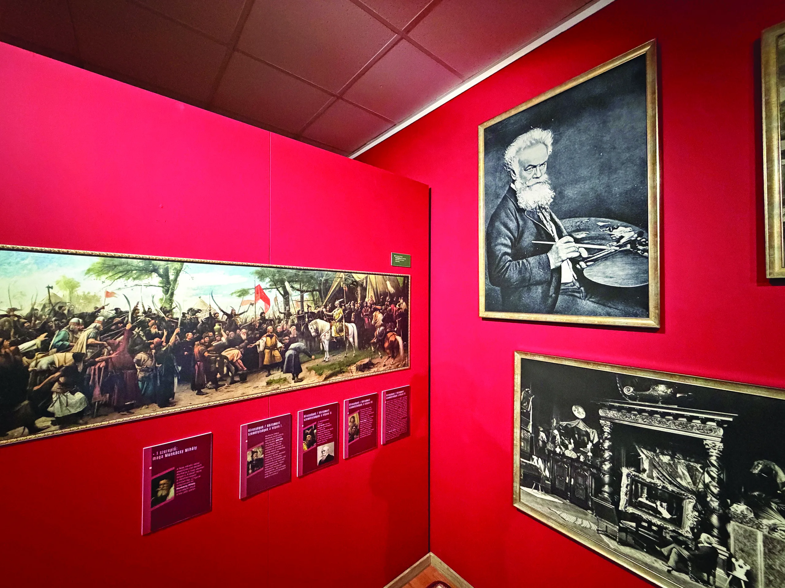 A festőgéniusz portréja és egy tanulmányterv a Honfoglaláshoz