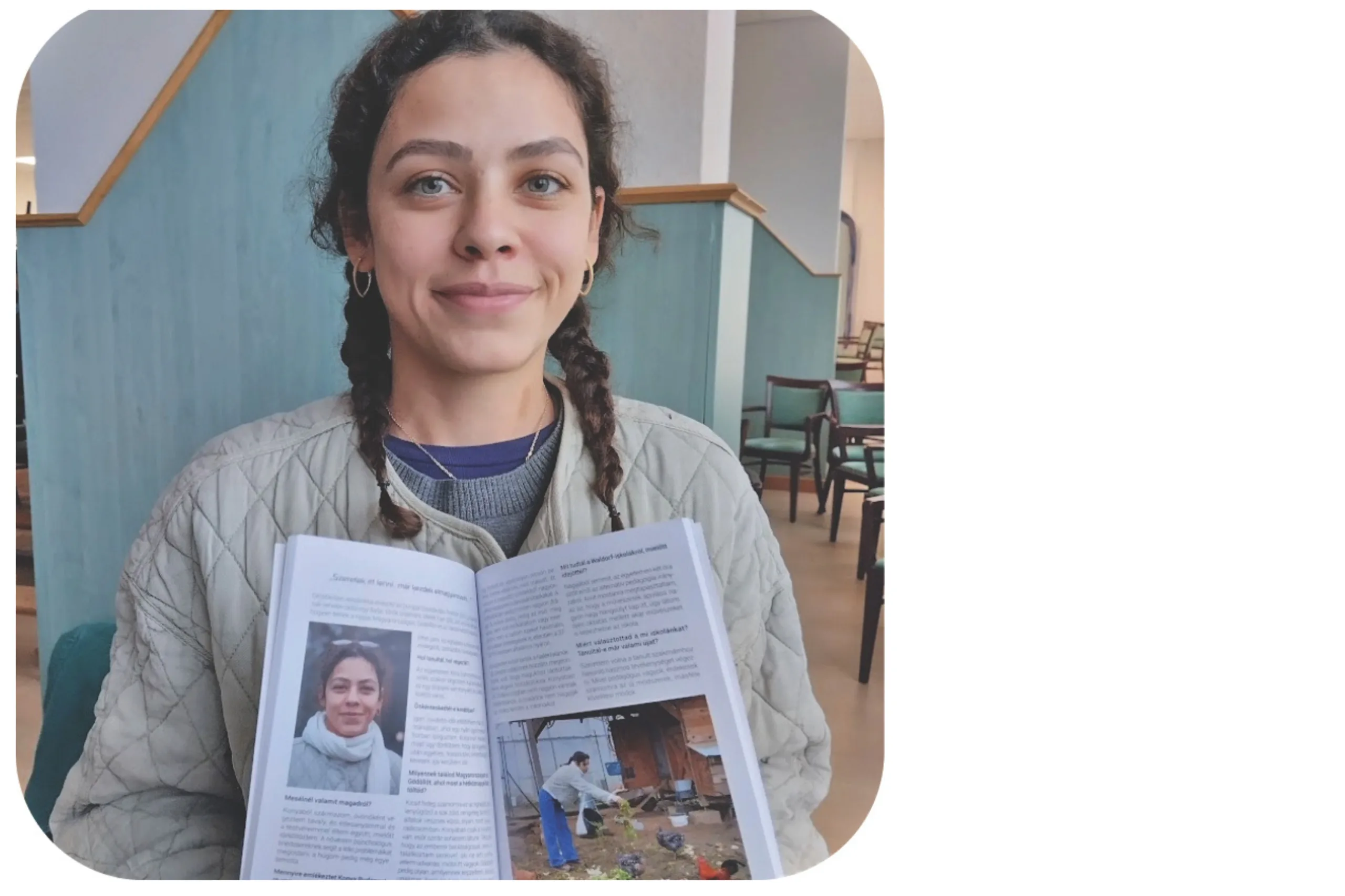 Melek Eser a Waldorf- iskola Dióhéj című kiadványával