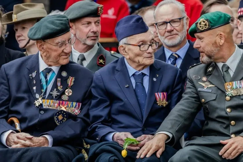 Holland veteránok emlékeznek a világháború végére
