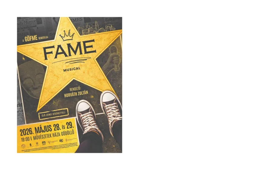 Két előadást hirdet a Fame plakátja