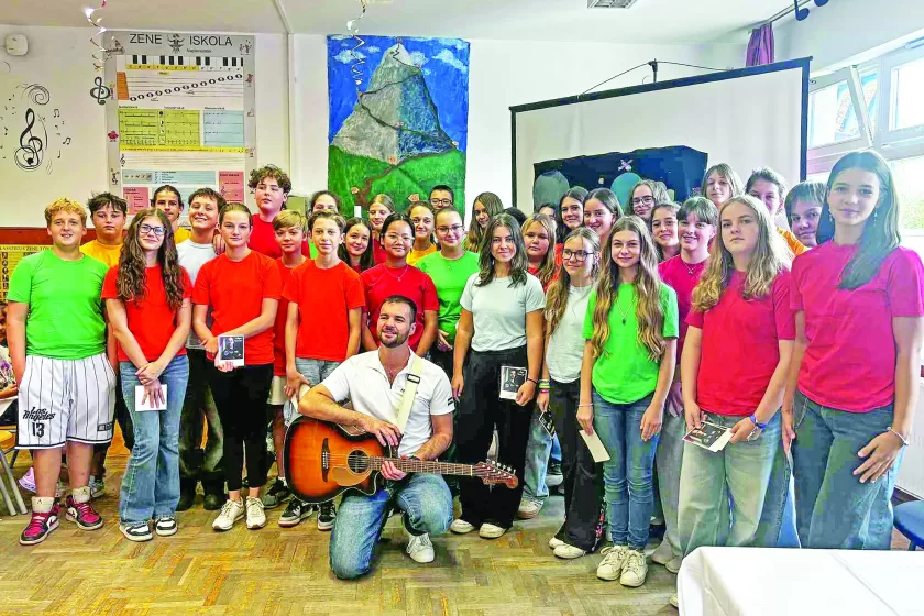 Erkel Iskola Kapu Tibor látogatása