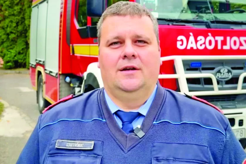 Szigeti Róbert gödöllői tűzoltóparancsnok
