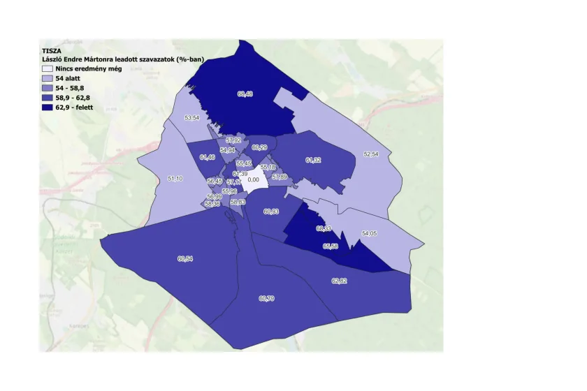 A Tisza párt jelöltje a Blahán és az Újfenyvesben volt erős