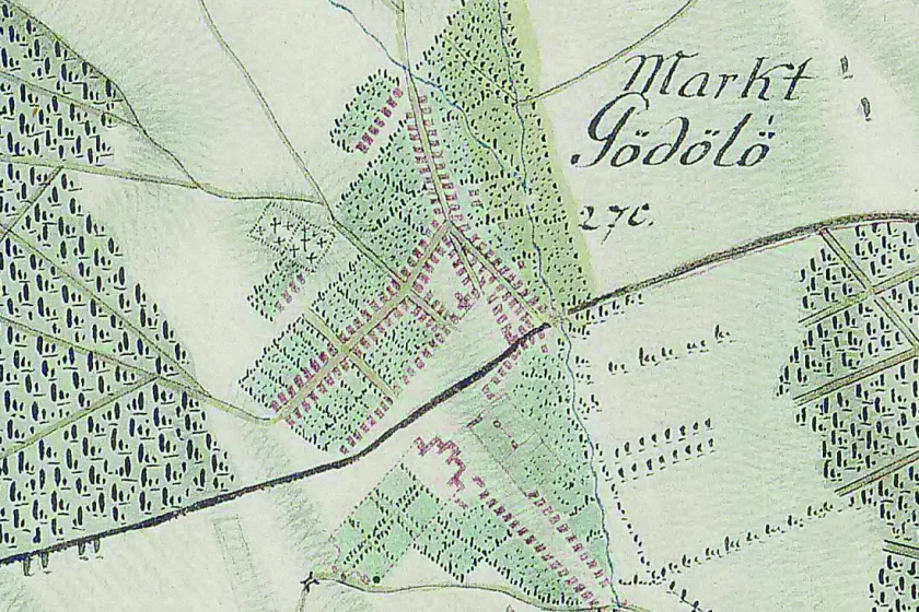 Gödöllő régi térképen