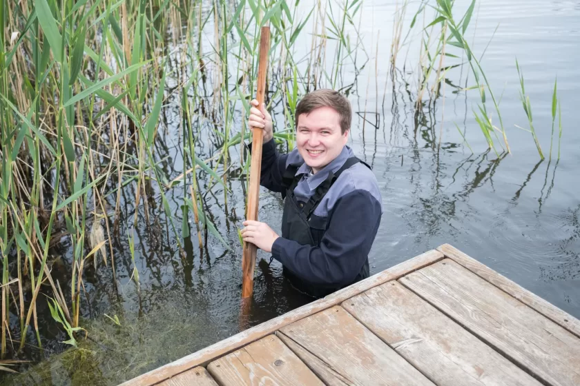 Molnár Gergely a tavalyi 
tótakarításon