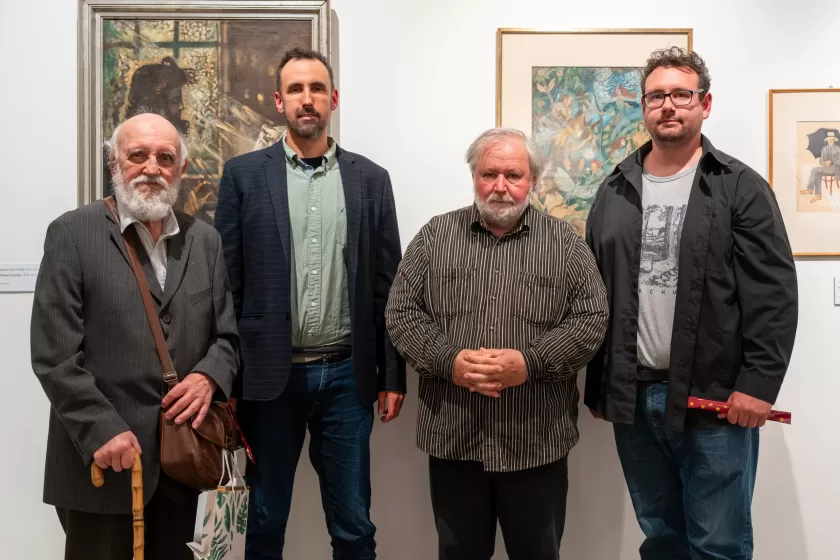 A művészfamília férfitagjai: Anti-Szabó János, Remsey 
Dávid, Pirk László, Remsey Benjámin